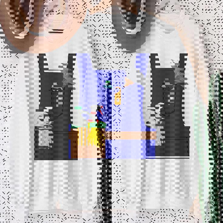 Last Minute Cleaner ハロウィンワーカーズグループコスチューム スウェットシャツ 年配の女性への贈り物