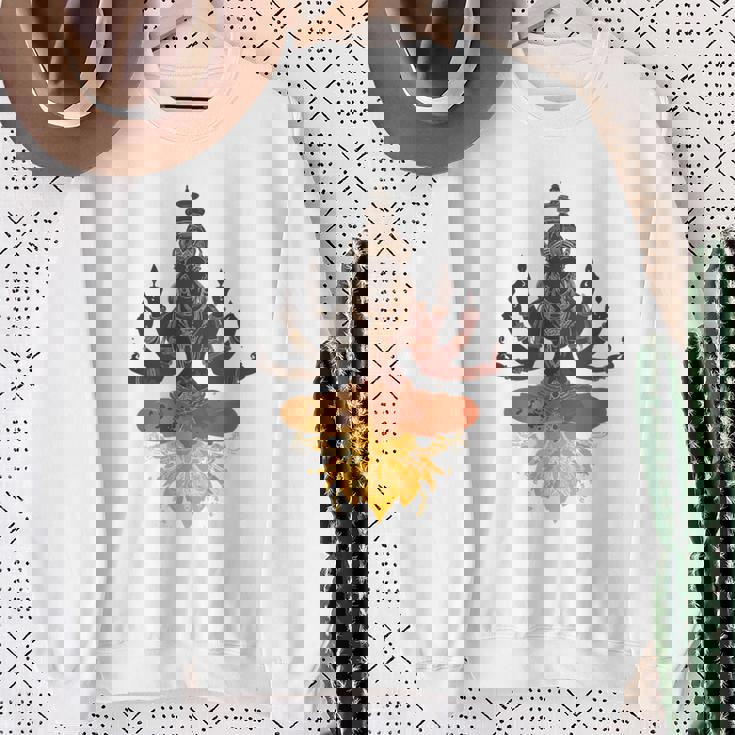 Lele ヒンドゥー教の神 ヴィシュヌ・ガネーシャ・シヴァモチーフ スウェットシャツ 年配の女性への贈り物