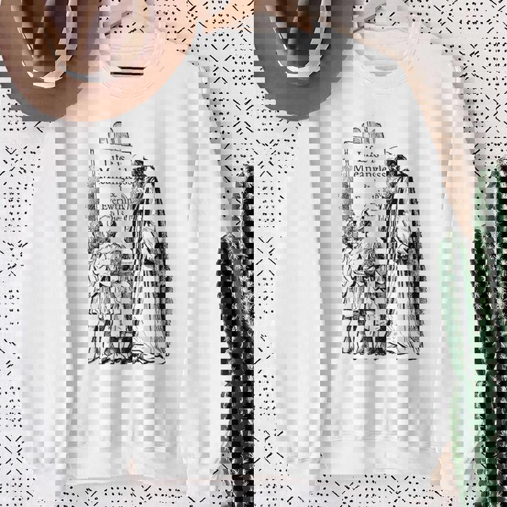 Life Is Meaningless 人生は無意味である-ニヒリストの哲学 スウェットシャツ 年配の女性への贈り物