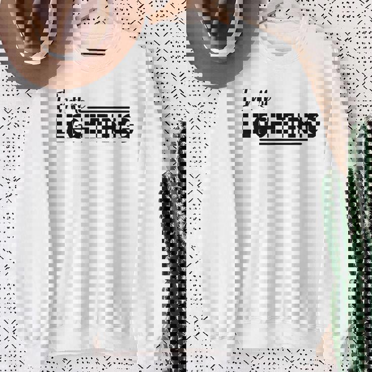 The Lightning The Thunder 面白いカップルマッチング スウェットシャツ 年配の女性への贈り物