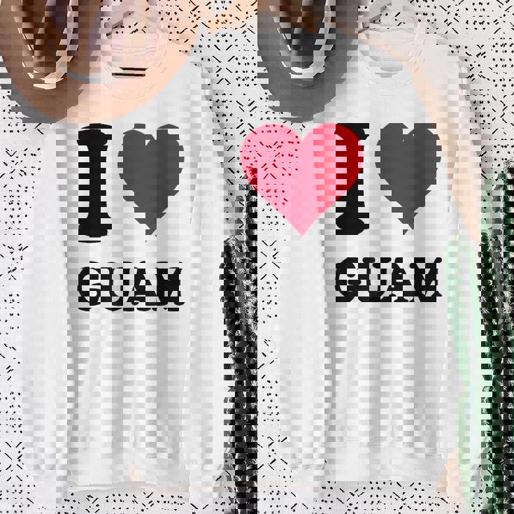 I Love Guam スウェットシャツ 年配の女性への贈り物