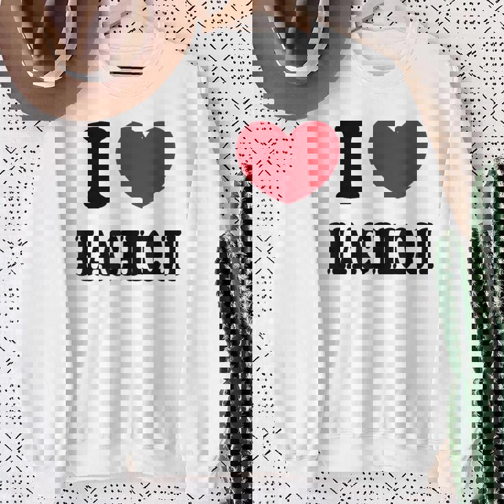 I Love Hachioji 八王子大好き スウェットシャツ 年配の女性への贈り物