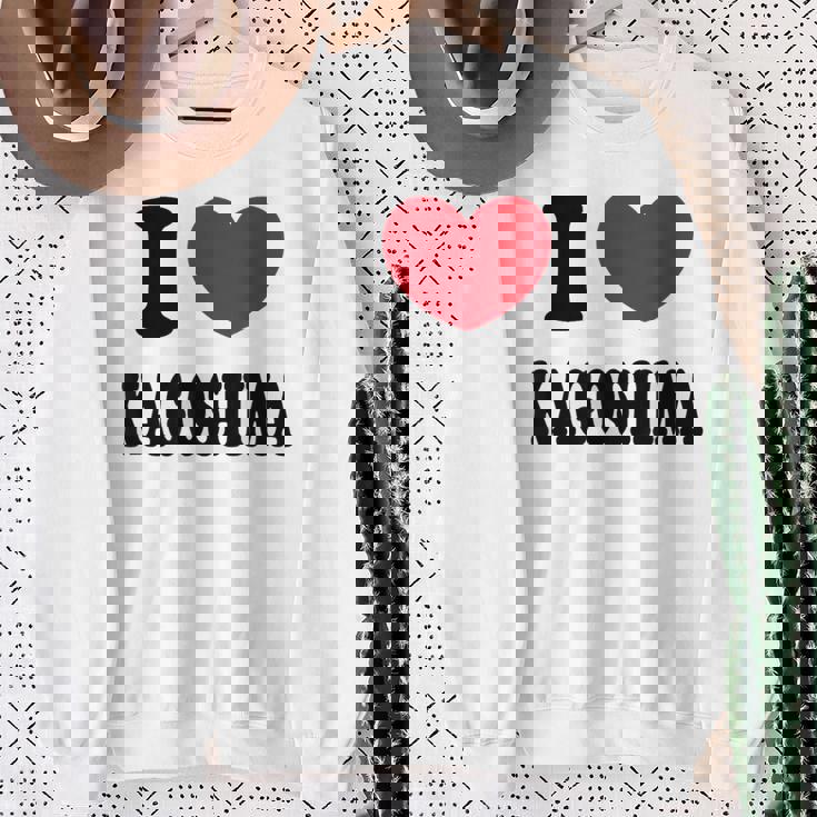 I Love Kagoshima 鹿児島が大好きです スウェットシャツ 年配の女性への贈り物