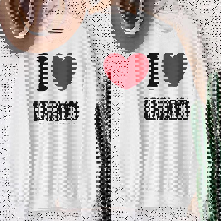 I Love Kumamoto 熊本大好き スウェットシャツ 年配の女性への贈り物