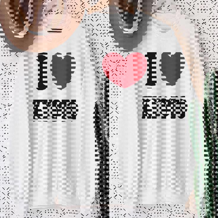 I Love Kyoto 京都が大好きです スウェットシャツ 年配の女性への贈り物