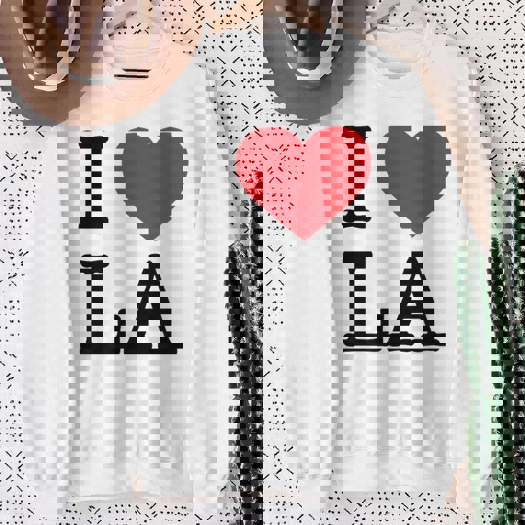I Love La Top I Heart Los Angeles バケーションギフト スウェットシャツ 年配の女性への贈り物