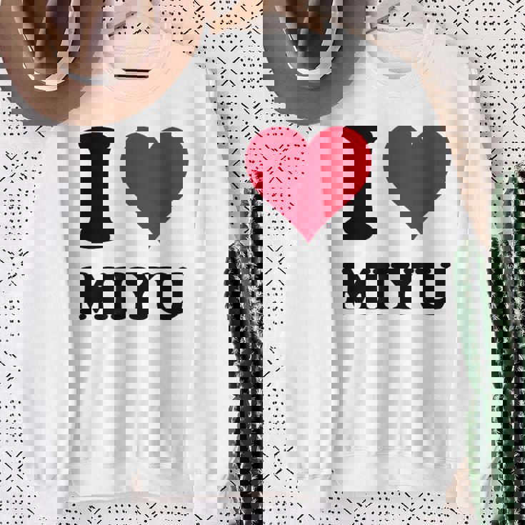 I Love Miyu スウェットシャツ 年配の女性への贈り物