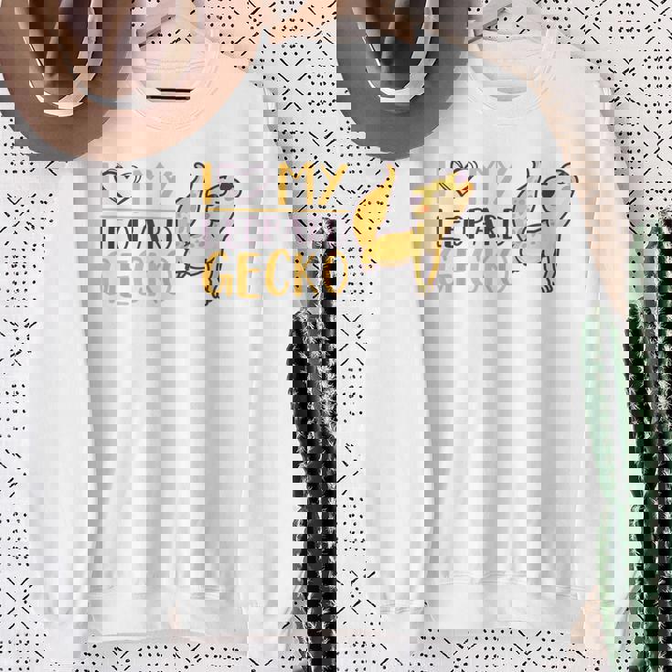 I Love My Leopard Gecko トカゲ ヒョウ ヤモリ 爬虫類 スウェットシャツ 年配の女性への贈り物