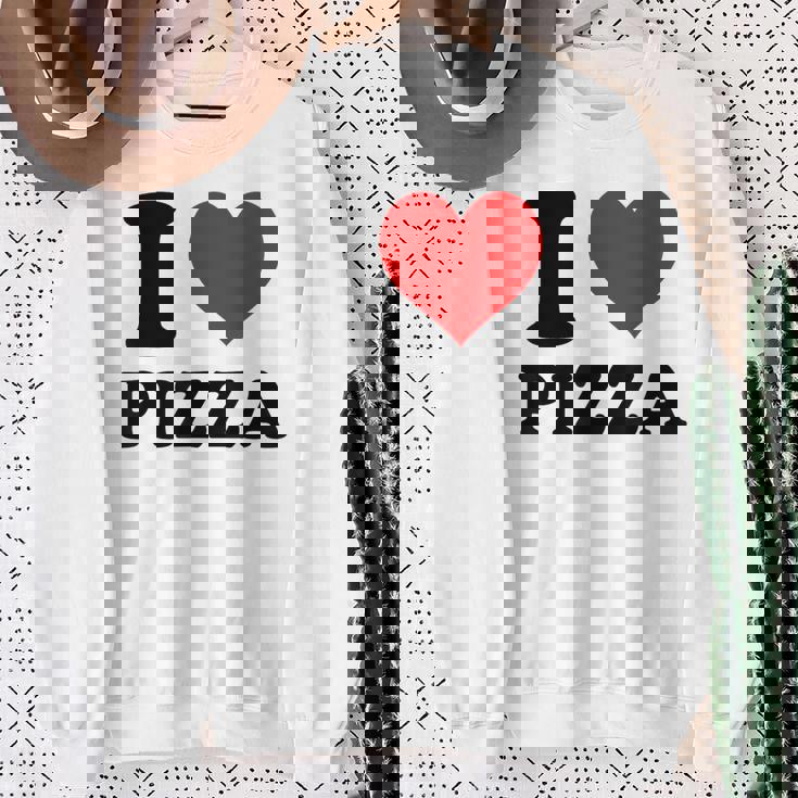 I Love Pizza スウェットシャツ 年配の女性への贈り物