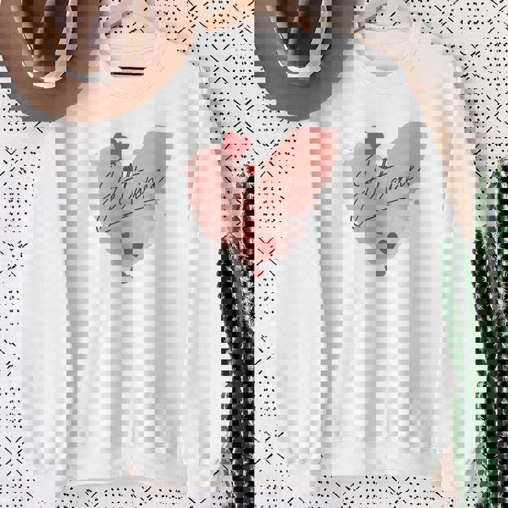 I Love You A Elegant Declaration Of Love I Love You スウェットシャツ 年配の女性への贈り物