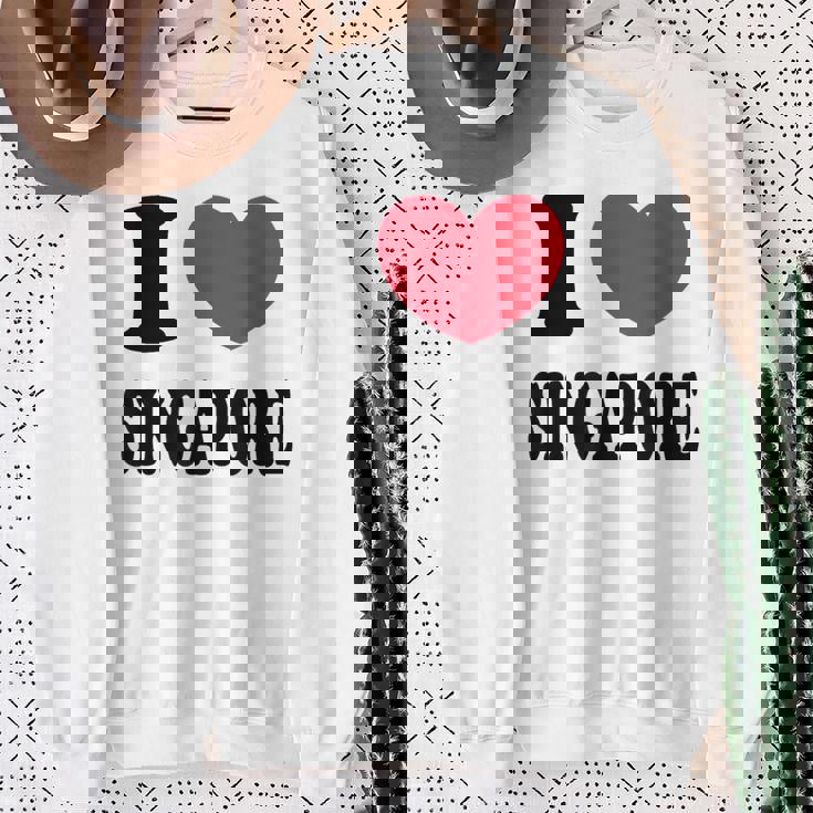 I Loveingapore シンガポールが大好き スウェットシャツ 年配の女性への贈り物