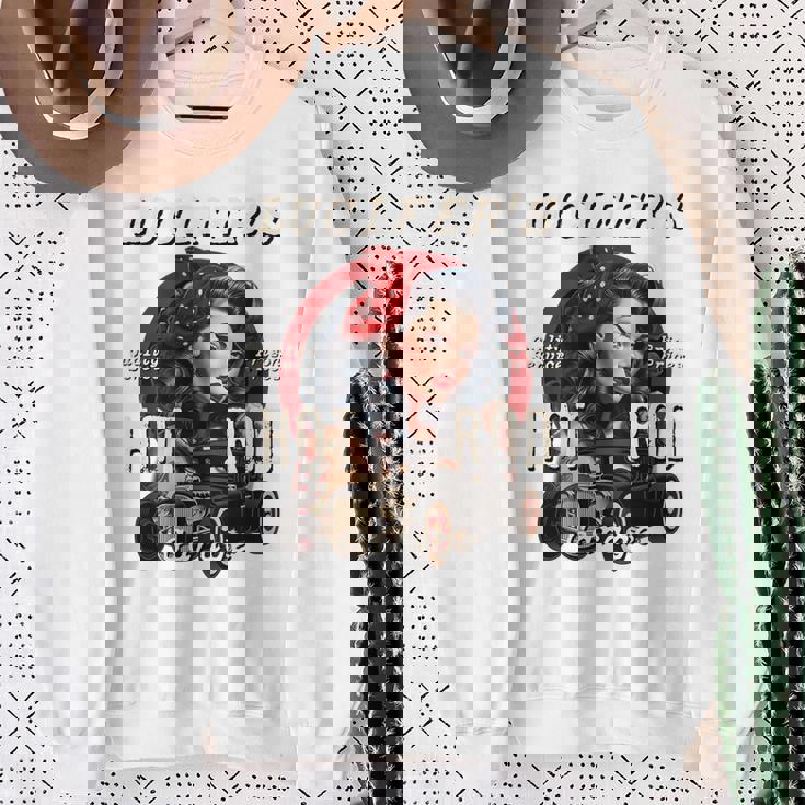 Lucifer's スーパーホットロッド ピンナップガール ロカビリー ガレージ レトロ スウェットシャツ 年配の女性への贈り物