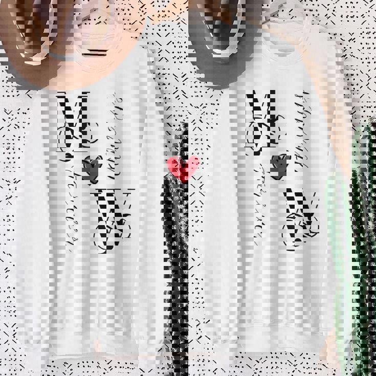 M&W カップル イニシャル 結婚式 記念日 新築祝い スウェットシャツ 年配の女性への贈り物