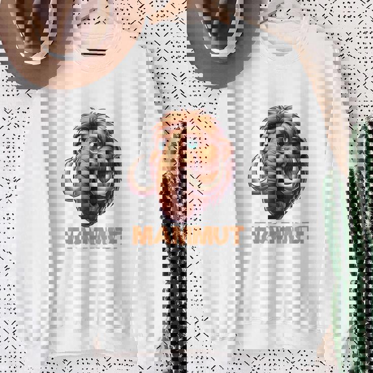 Mammut 氷河期 石器時代 象 ダス イスト マムート コスチューム 長袖tシャツ スウェットシャツ 年配の女性への贈り物