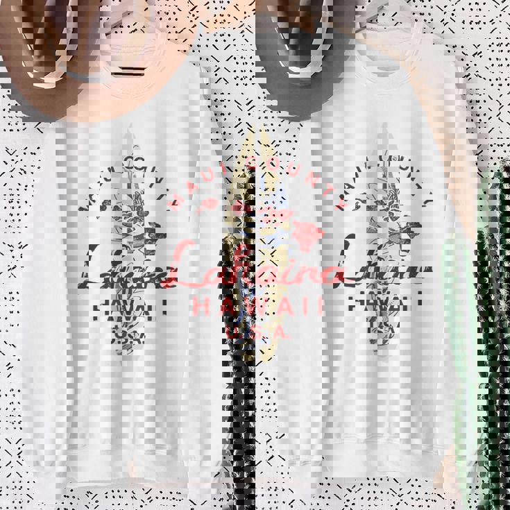 Maui ラハイナ ヴィンテージ ハワイアン諸島 ハワイ スウェットシャツ 年配の女性への贈り物