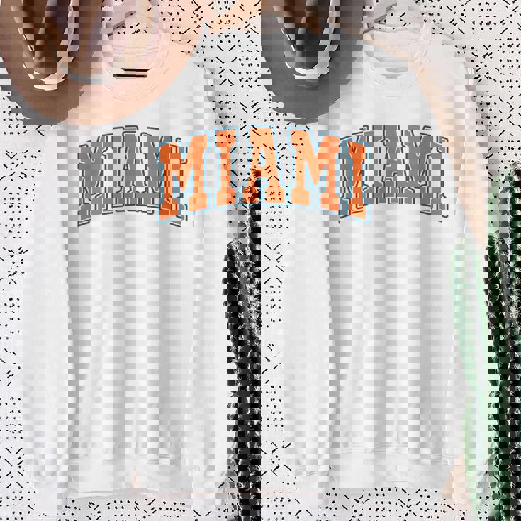 Miami Throwback Classic 長袖tシャツ スウェットシャツ 年配の女性への贈り物