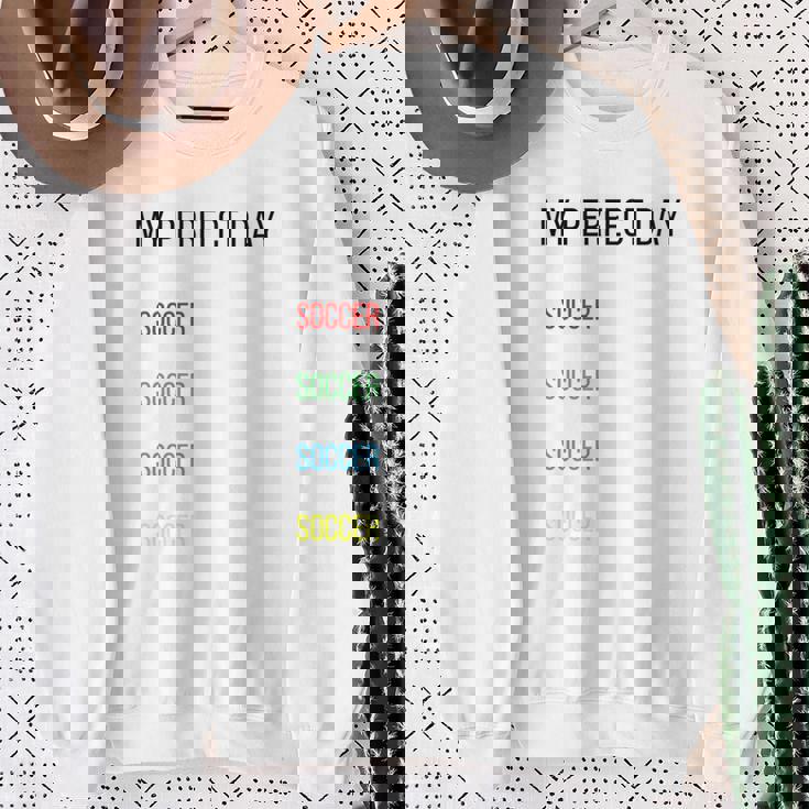 My Perfect Day、サッカー 長袖tシャツ スウェットシャツ 年配の女性への贈り物