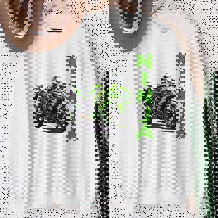 Ninjaオートバイスポーツバイク 長袖tシャツ スウェットシャツ 年配の女性への贈り物