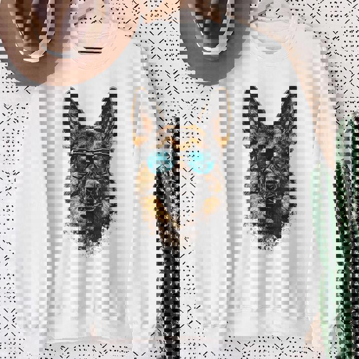 Obra De Arte De Pastor Alemán Con Diseño De Perro Pastor Alemán