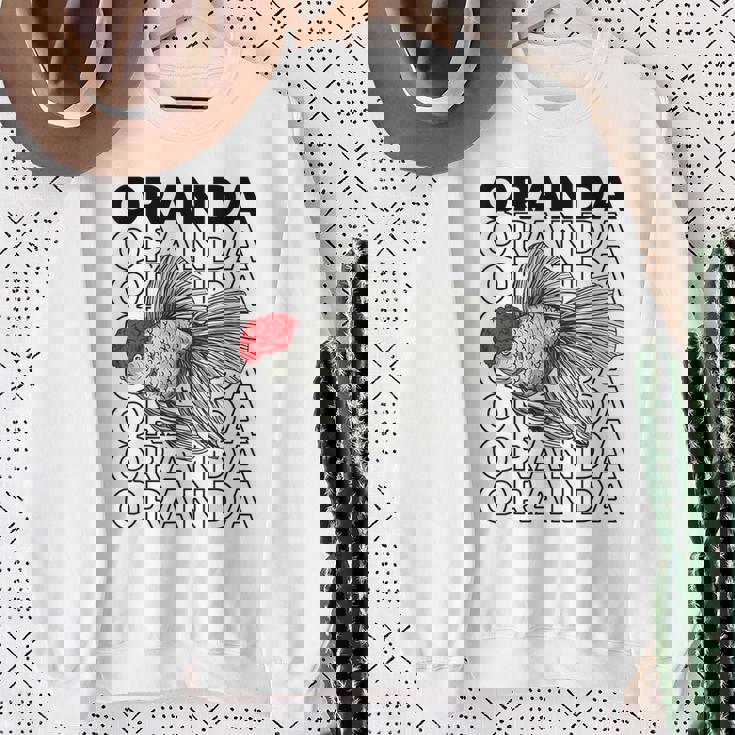 Oranda Goldfish 80年代スタイル ファンシー金魚オーナー スウェットシャツ 年配の女性への贈り物