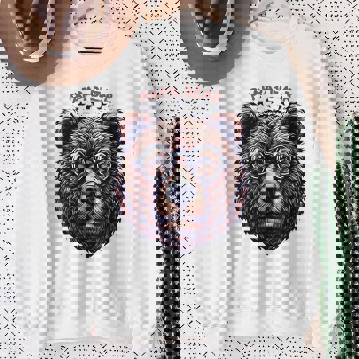 メンズ Papa Bear Face サングラス Papa Bear Lover 父の日 スウェットシャツ 年配の女性への贈り物