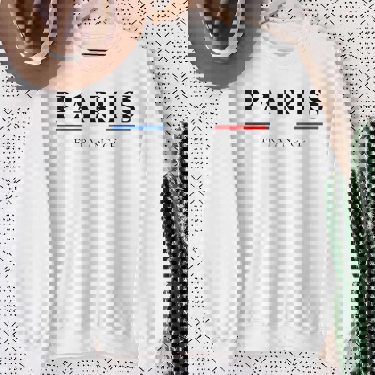 Paris With France Flag Novelty Graphic & Cool s スウェットシャツ 年配の女性への贈り物