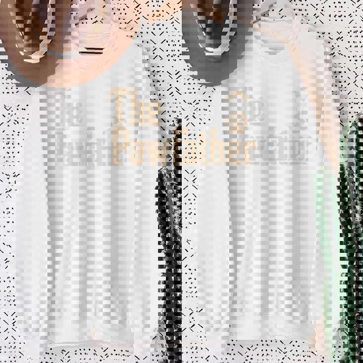 The Pawfather ファニーペット愛好家 ノベルティ 父の日 長袖tシャツ スウェットシャツ 年配の女性への贈り物