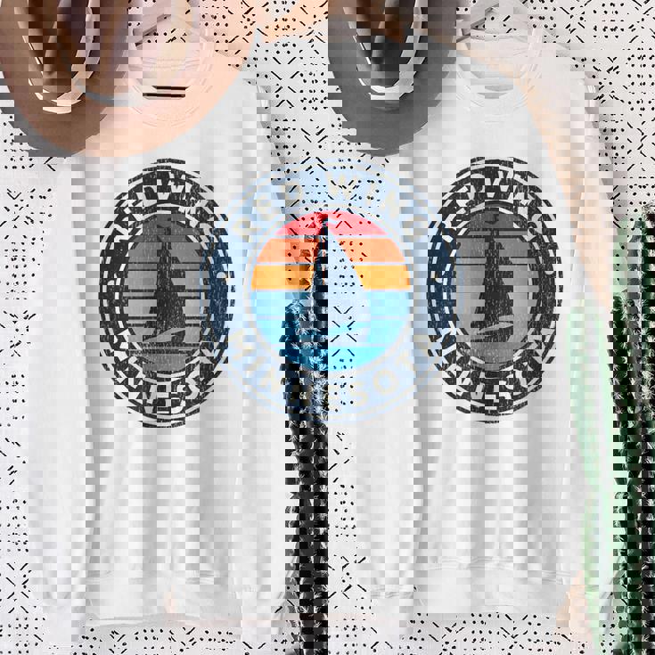 Red Wing ミネソタ Mn ヴィンテージ ヨット レトロ 70年代 スウェットシャツ 年配の女性への贈り物