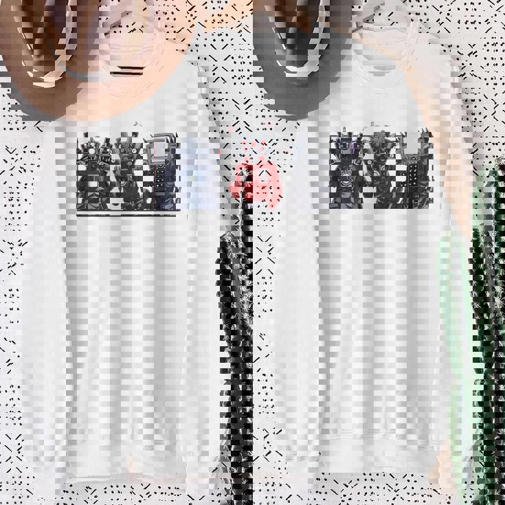 Skibidi トイレスピーカーマン カメラマン トイレ テレビマン スウェットシャツ 年配の女性への贈り物