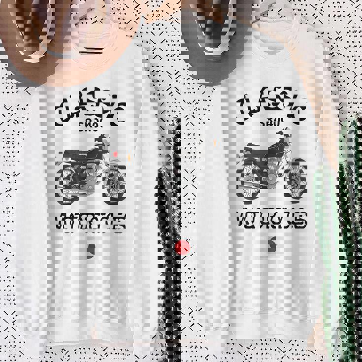 Sr400 ブラックスポーク クラシックバイク モーターサイクリスト オートバイ スウェットシャツ 年配の女性への贈り物