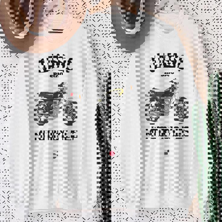 Sr500 ブラック クラシックバイク モーターサイクリスト オートバイ スウェットシャツ 年配の女性への贈り物