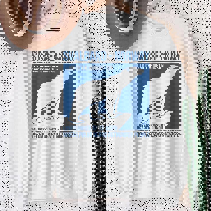 Svalbard ノルウェー ポーラーベア ロングイヤービーン スピッツベルゲン オーロラ スウェットシャツ 年配の女性への贈り物