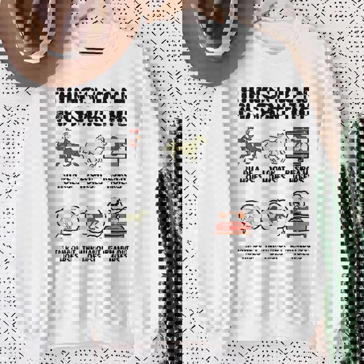 Things I Do Mypare Time 馬 面白い 乗馬 メンズ レディース スウェットシャツ 年配の女性への贈り物