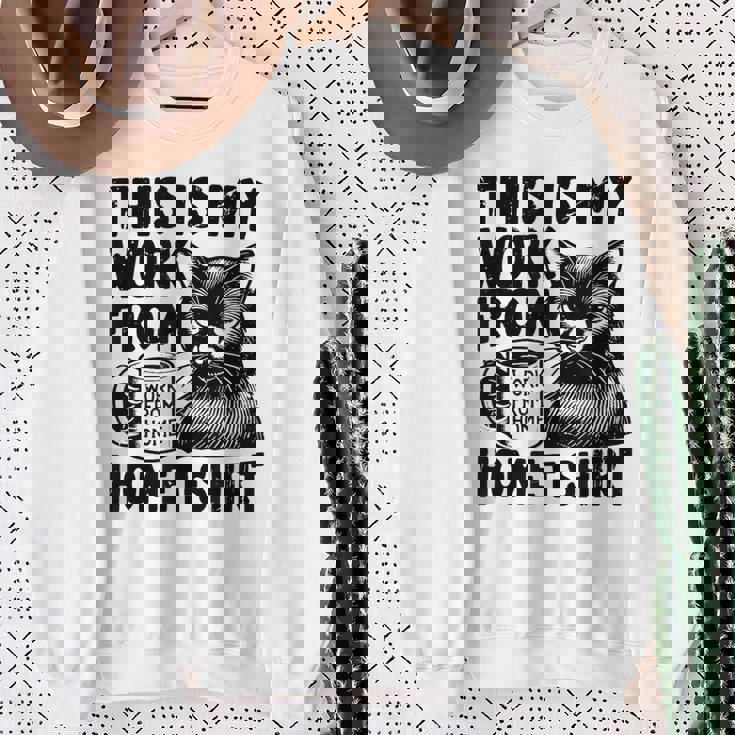 This Is My Work From Homearcastic Cat Remote Worker スウェットシャツ 年配の女性への贈り物