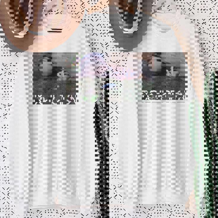 Txq Fiction 黒tシャツ（半袖）バックプリント スウェットシャツ 年配の女性への贈り物