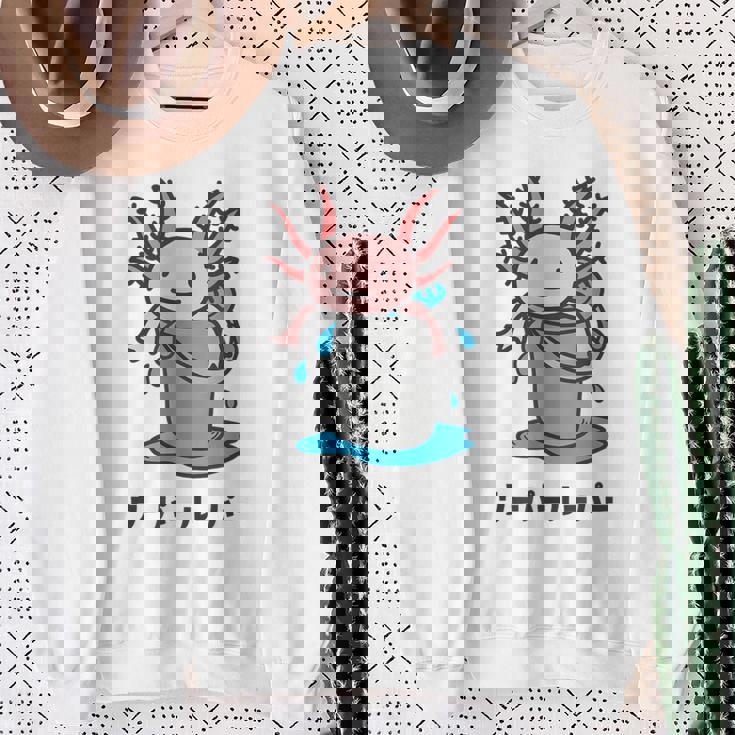 Wooper-Muper メキシカンサラマンダー アフロヘッド かわいい 面白い キッズ スウェットシャツ 年配の女性への贈り物