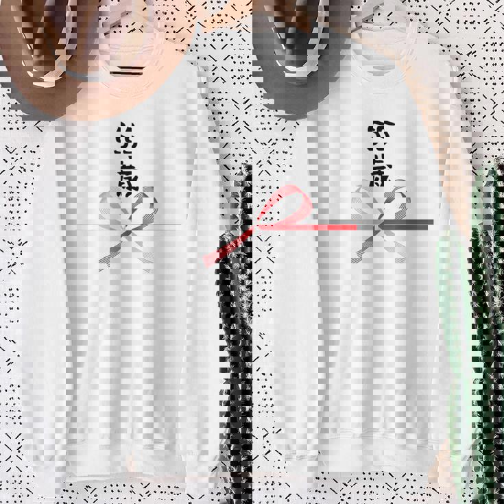 【55歳】55才 誕生日 お祝い 水引 和柄 日本のお土産 記念品 ギャグ ウケ狙い 贈り物 ギフト 面白い おもしろ スウェットシャツ 年配の女性への贈り物