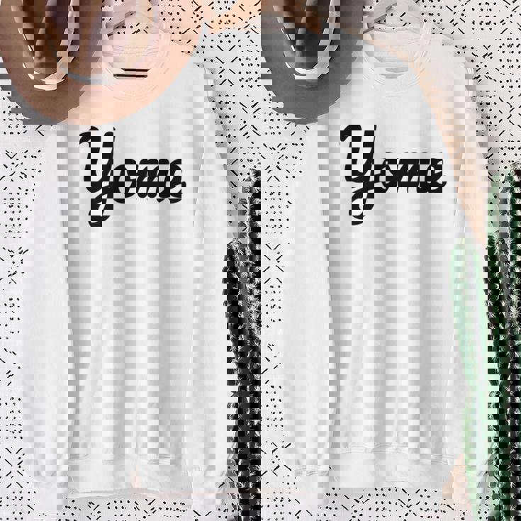 【Yome】嫁 よめ シンプル おしゃれ ローマ字 夫婦お揃い 結婚祝い カップル ペアルック おもしろ ペア スウェットシャツ 年配の女性への贈り物