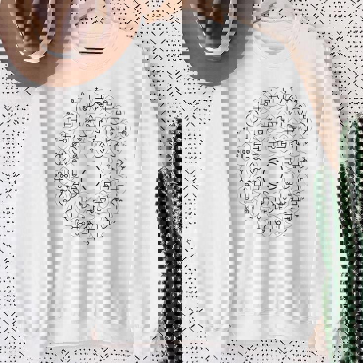 【カタカムナ 第1首】神代文字 スピリチュアル 言霊 癒し ヒーリング 面白い おもしろ お守り 開運 古代 文字 スウェットシャツ 年配の女性への贈り物