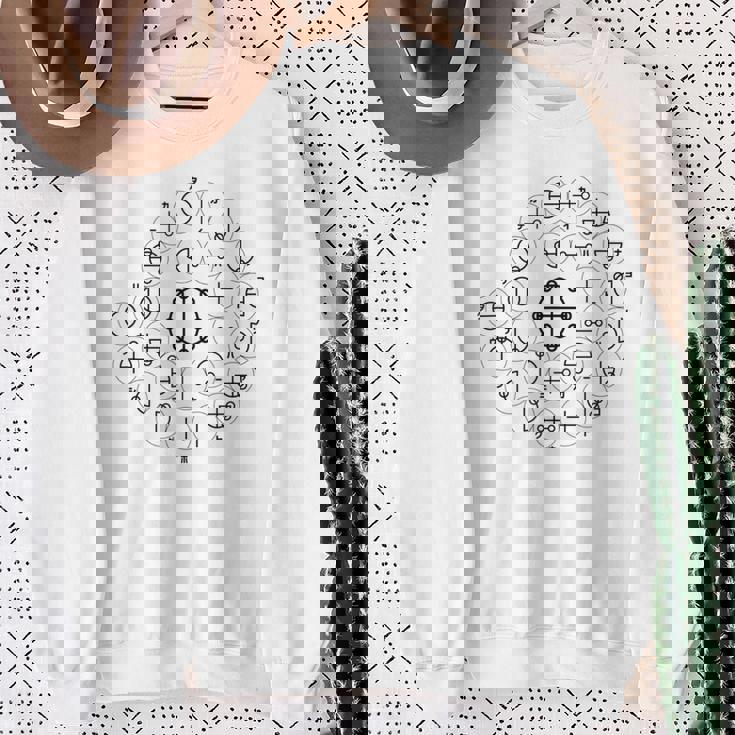 【カタカムナ 第4首】神代文字 スピリチュアル 言霊 癒し ヒーリング 面白い おもしろ お守り 開運 古代 文字 スウェットシャツ 年配の女性への贈り物