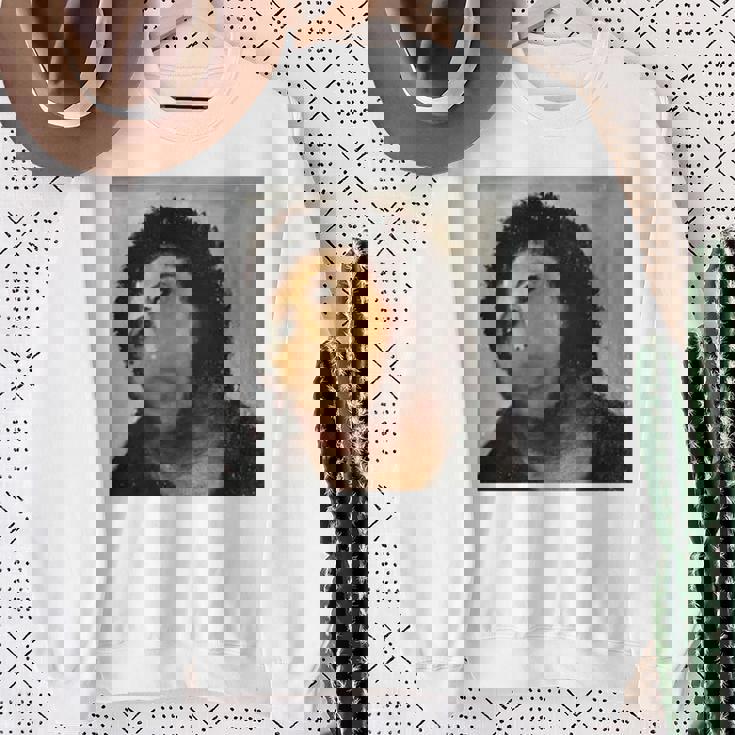 【キリスト画】おばあさんが勝手に修復した教会の壁画が人気爆発 長袖tシャツ スウェットシャツ 年配の女性への贈り物