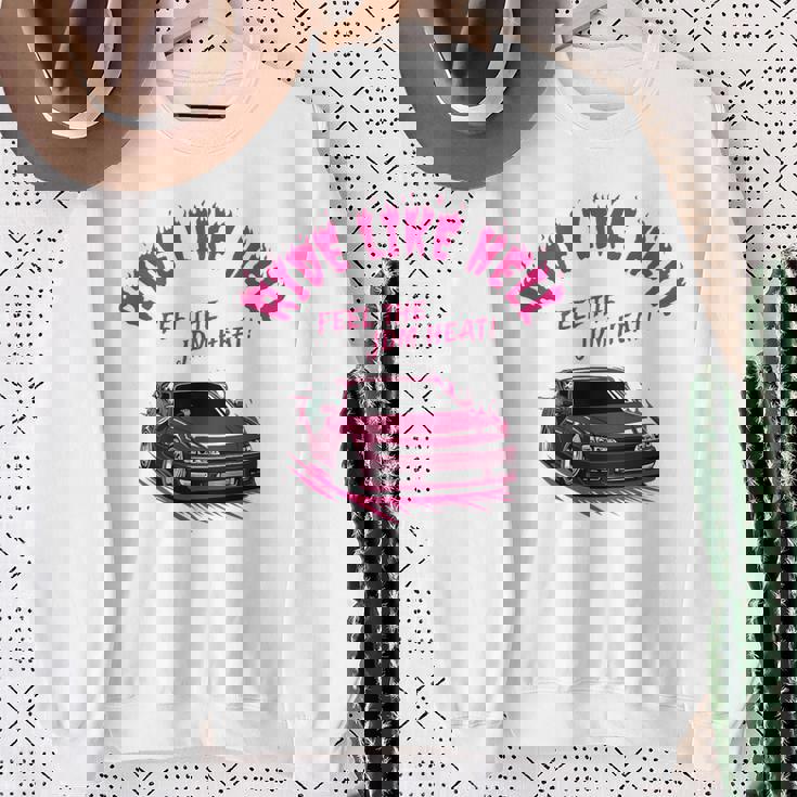 【バックプリント】シルビア 240Sx14 ドリフト ハードチューン 悪魔 死神 骸骨 ドクロ 走り 峠 スウェットシャツ 年配の女性への贈り物