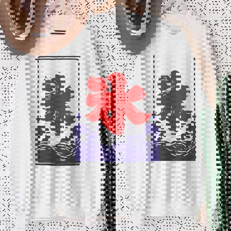 【バックプリント・背中側】氷 のれん 夏（氷屋 かき氷）お祭り 露店 夜店 漢字 文字 昭和レトロ 和柄 イラスト スウェットシャツ 年配の女性への贈り物