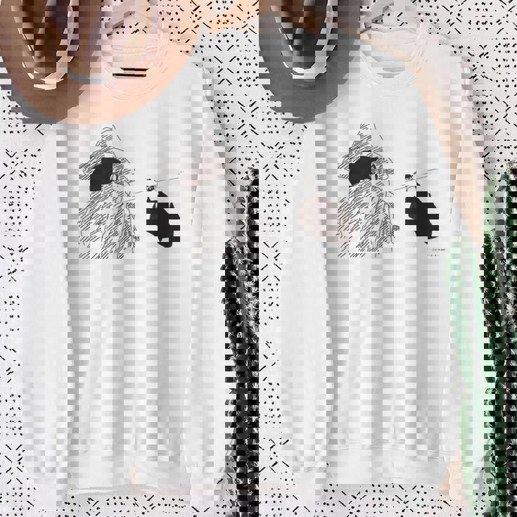 【映画】クレヨンしんちゃん 嵐を呼ぶ 夕陽のカスカベボーイズ コミックタッチ モノクロ スウェットシャツ 年配の女性への贈り物