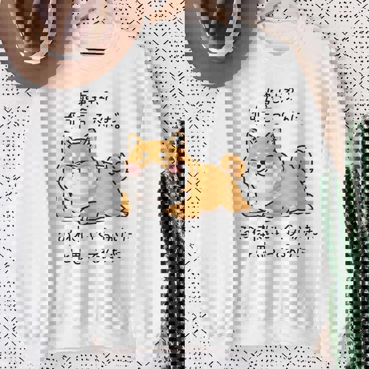 【痩せろ何言ってんだ。この体にいくらかけたと思ってるんだ。】柴犬 おもしろ ギャグ ネタ ウケ狙い スウェットシャツ 年配の女性への贈り物