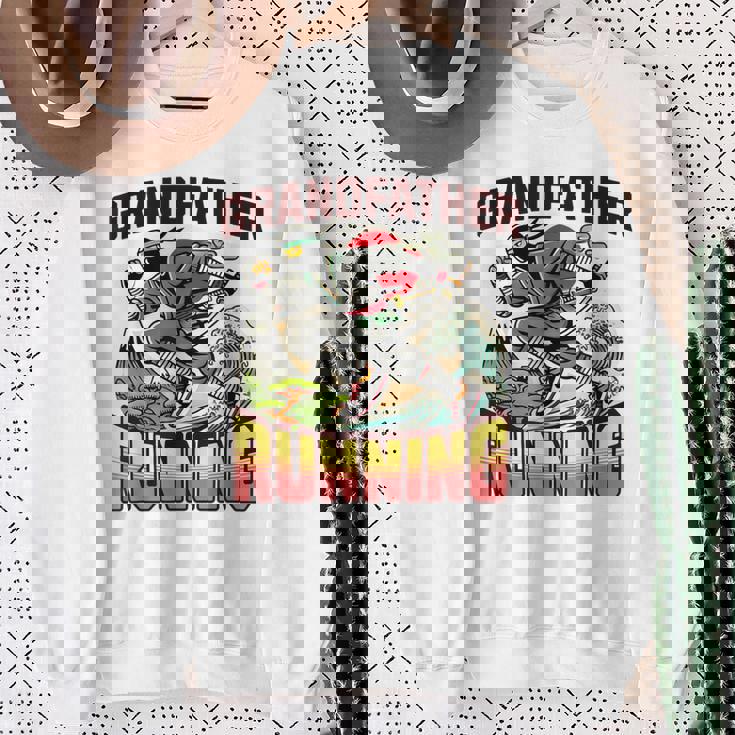 おじいちゃん ランニング ニンジャ メンズ おもしろ スウェットシャツ 年配の女性への贈り物