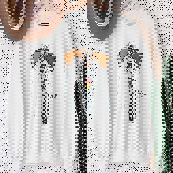 おとぼけわんこ スウェットシャツ 年配の女性への贈り物