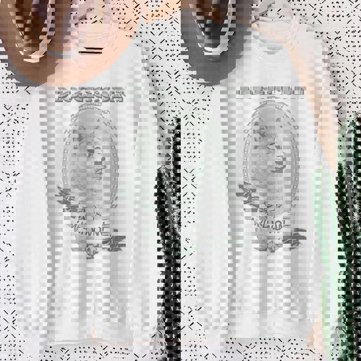 おもしろいいいいどこん 柴犬犬 ドル札 暗号のお金 スウェットシャツ 年配の女性への贈り物