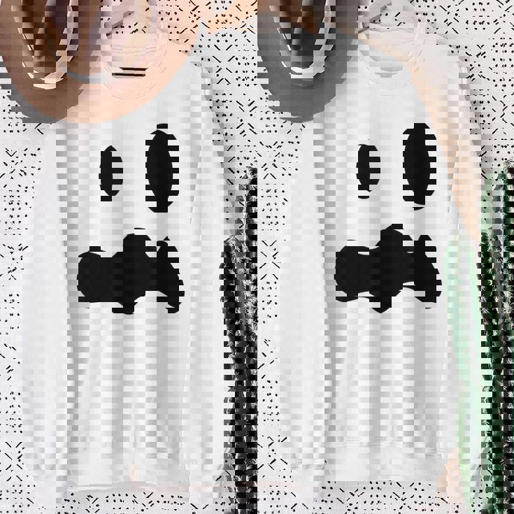 お化けの顔 ハロウィーン 幽霊 おばけ ゆうれい スウェットシャツ 年配の女性への贈り物