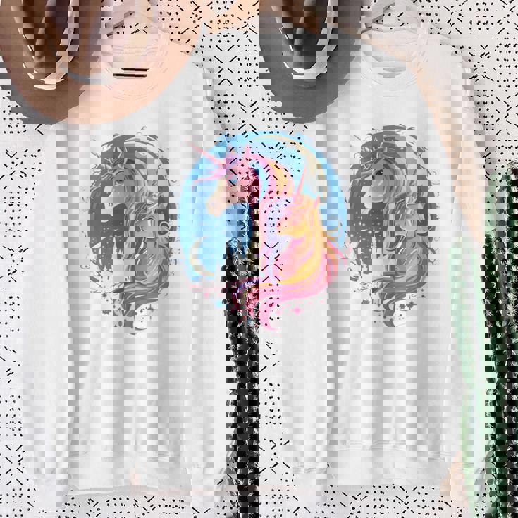 お揃いのママと娘 ユニコーン ナイトシャツ 母の日 長袖tシャツ スウェットシャツ 年配の女性への贈り物